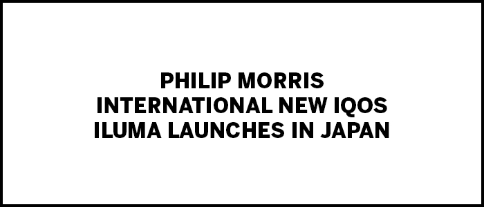 tpe-Philip Morris International New IQOS Iluma Launches in Japan