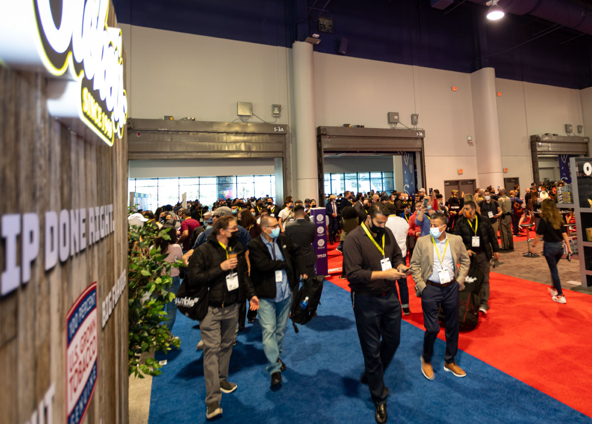 Crowd of attendees at Total Product Expo